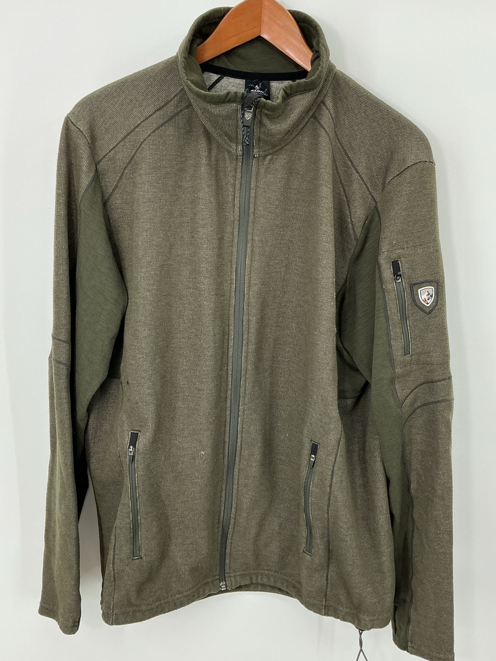 KÜHL Men’s Interceptr Full Zip Fleece Jacket Moss Stone